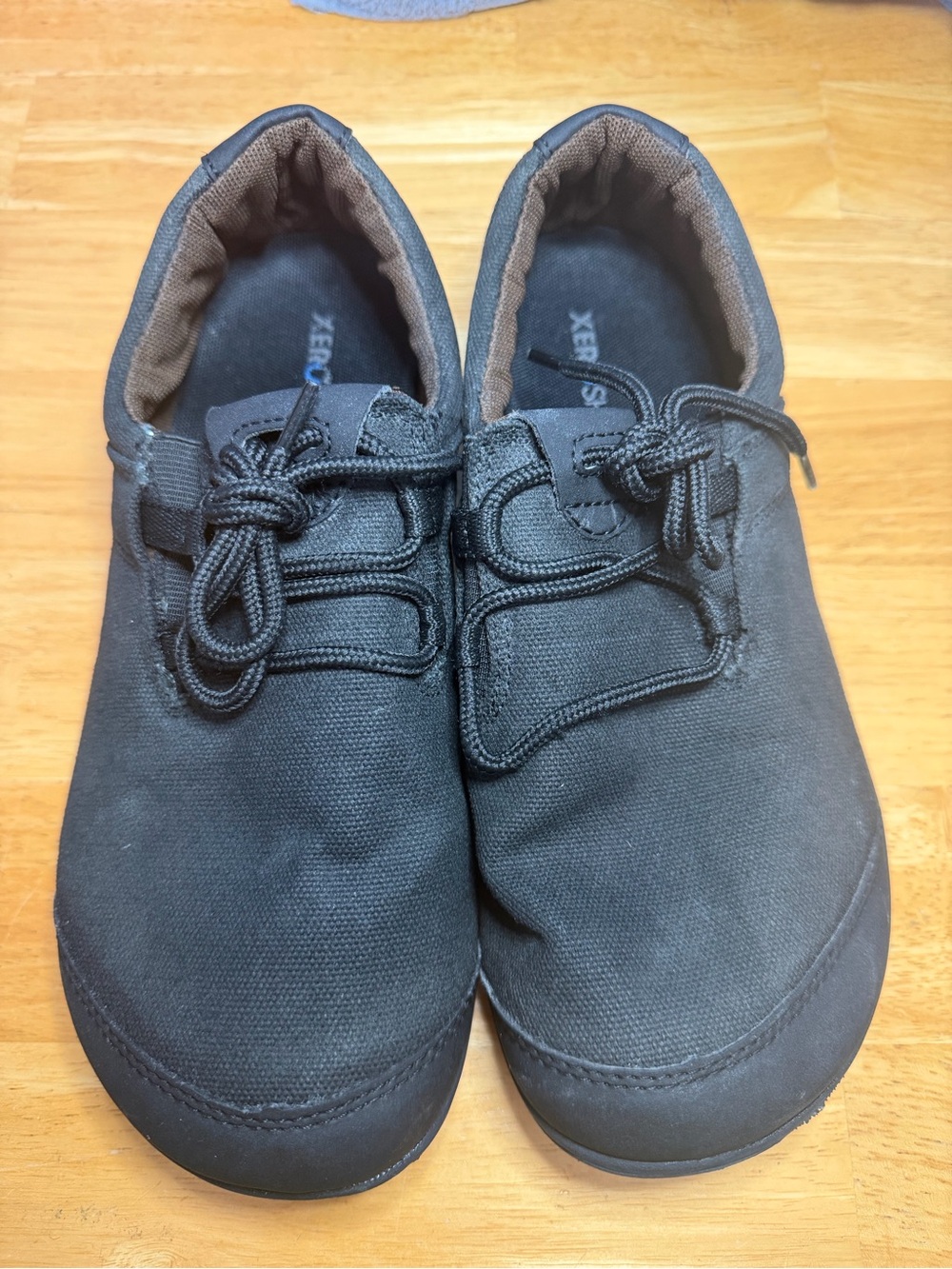 Xero Shoes Hana Men's Black Canvas Lace-Up Casual Sneaker US 8.5 EU 42